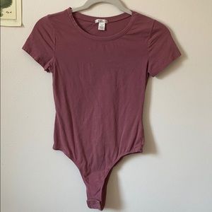 Rose colored bodysuit